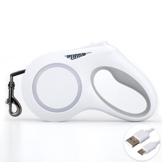 Automatic Telescopic Pet Traction Rope with Integrated Lighting