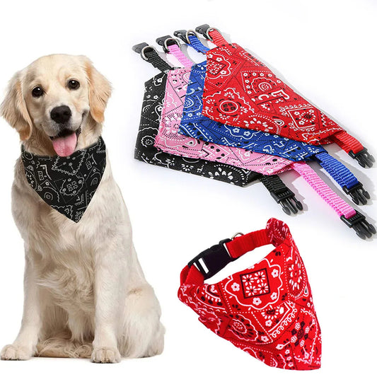 Dog Bandana Collar Scarf Cat Bandana Collar Adjustable Pet Collars for Puppy Cats Kitten Small Dogs Bandanas Scarf for Chihuahua